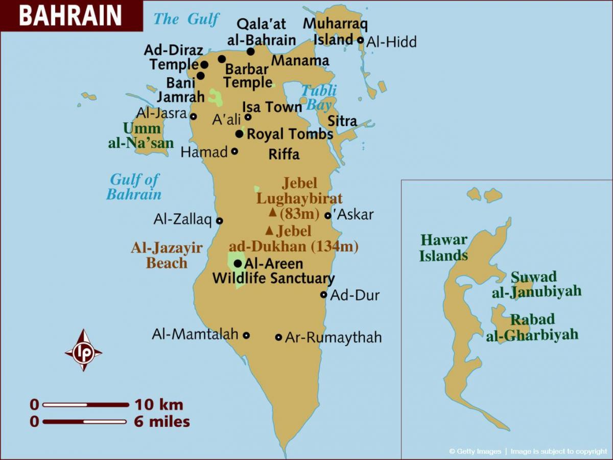 अल बहरीन नक्शा