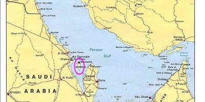 नक्शे के बहरीन द्वीप 