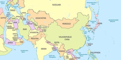 नक्शा बहरीन के एशिया