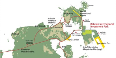 नक्शा बहरीन के 2030